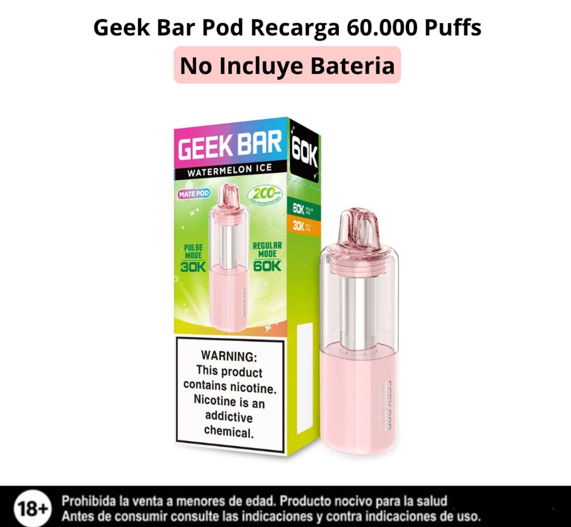 Geek Bar Pod Watermelon Ice 60.000 Puffs