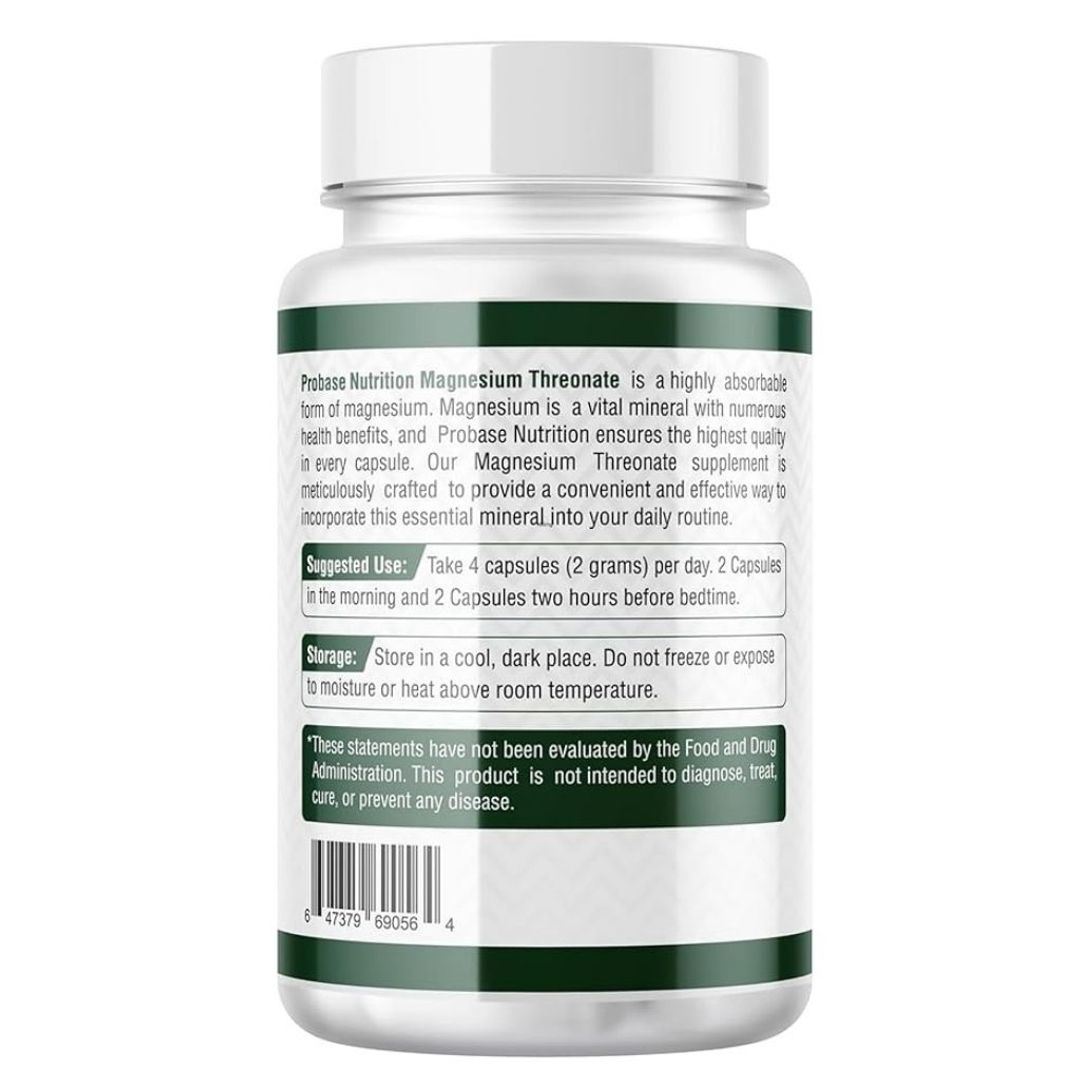 Magnesio L-treonato premium 2,000mg, 120 cap