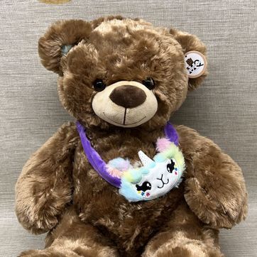 Imagen del producto OSO CON CARRIEL DE UNICORNIO 45 CM 