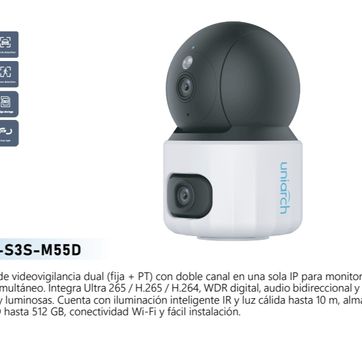 Imagen del producto CAMARA DUAL UNIVIEW AUDIO BIDIRECCIONAL 