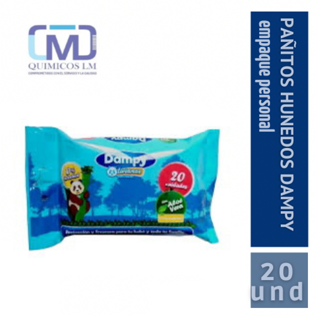 PAÑITOS HÚMEDOS DAMPY /PERSONAL 20und