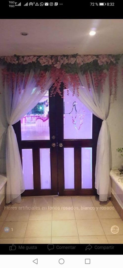 FLORES COLGANTES CON FLOR ORQUIDEA ARTIFICIAL