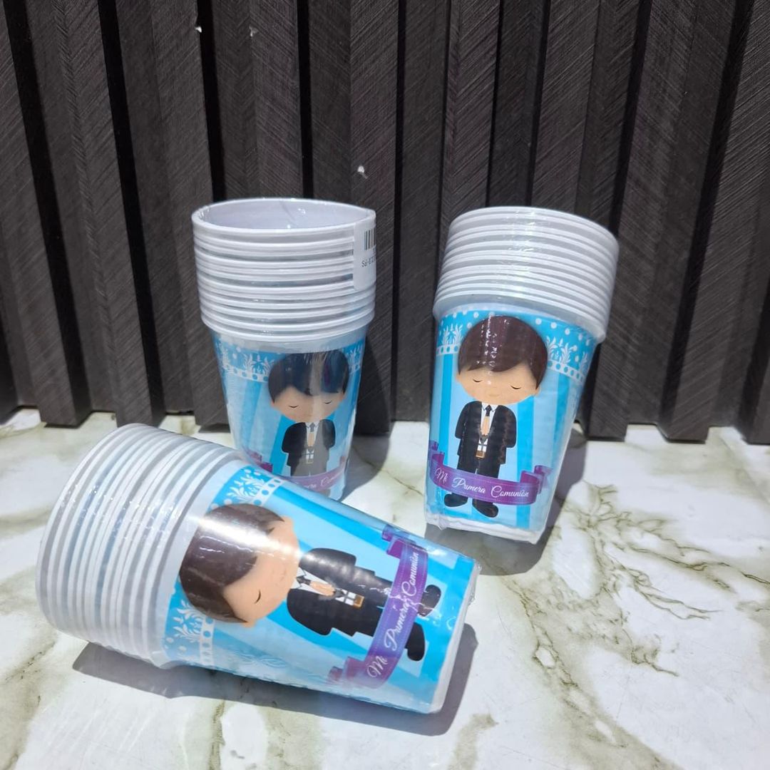 VASO X12 UND P.COMUNION AZUL FS