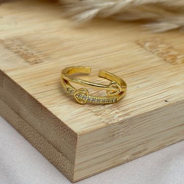 Imagen del producto Anillo doble corazón 