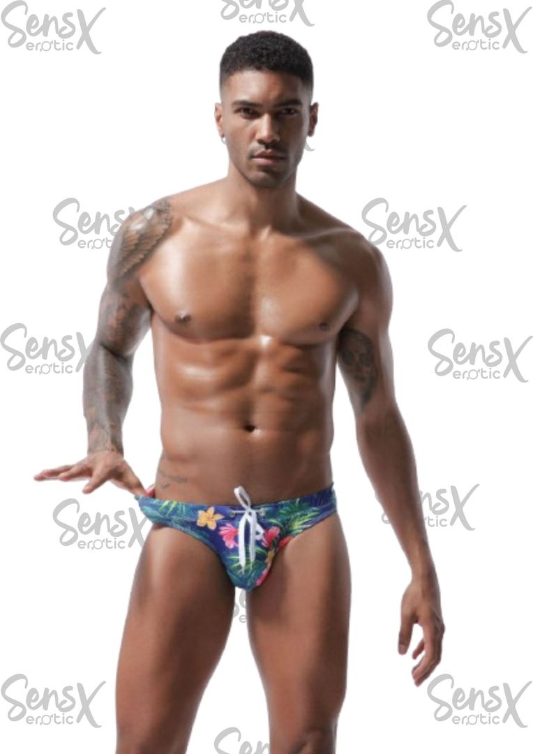Tanga masculina estilo tropical