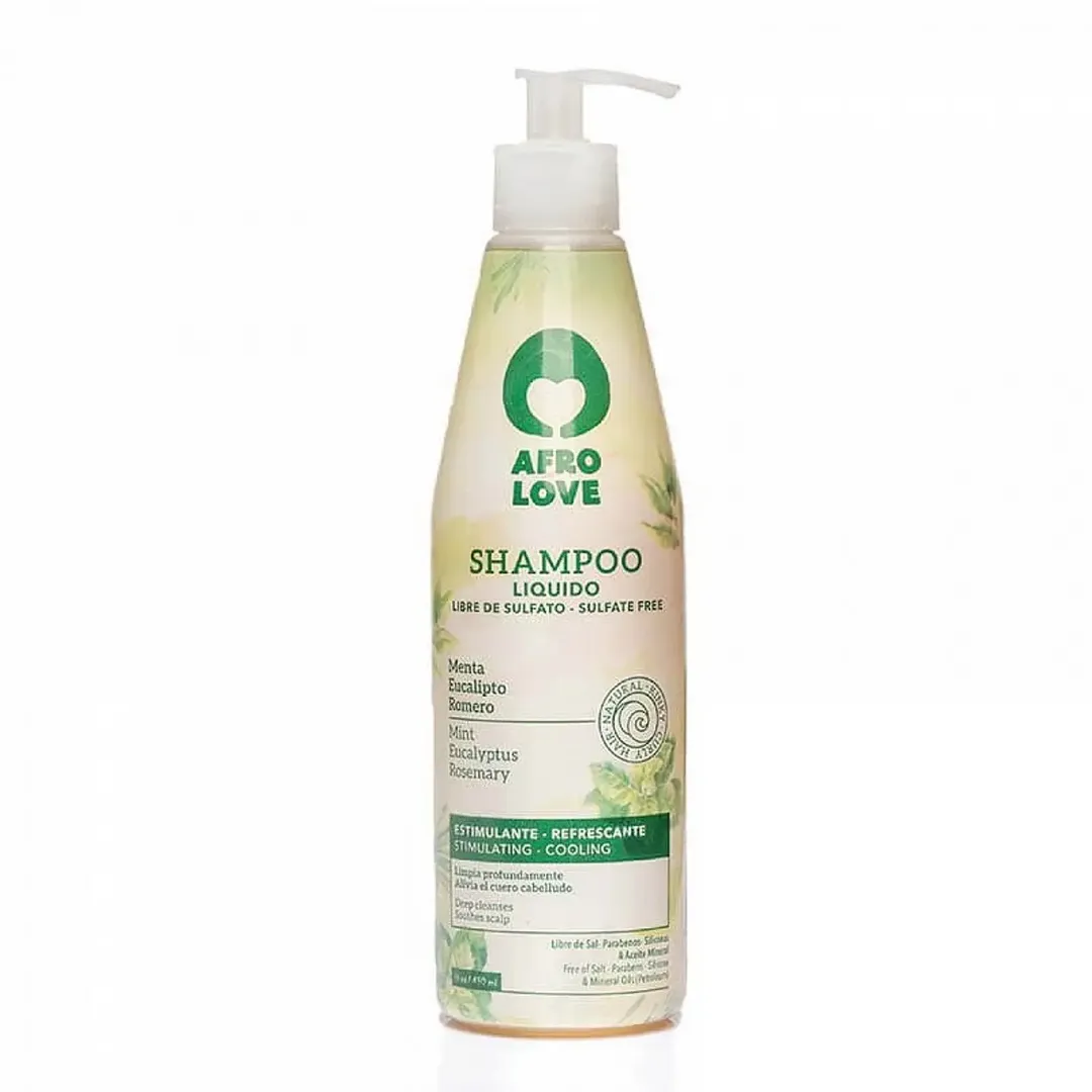 SHAMPOO MENTA, EUCALIPTO Y ROMERO 290ML AFRO LOVE 