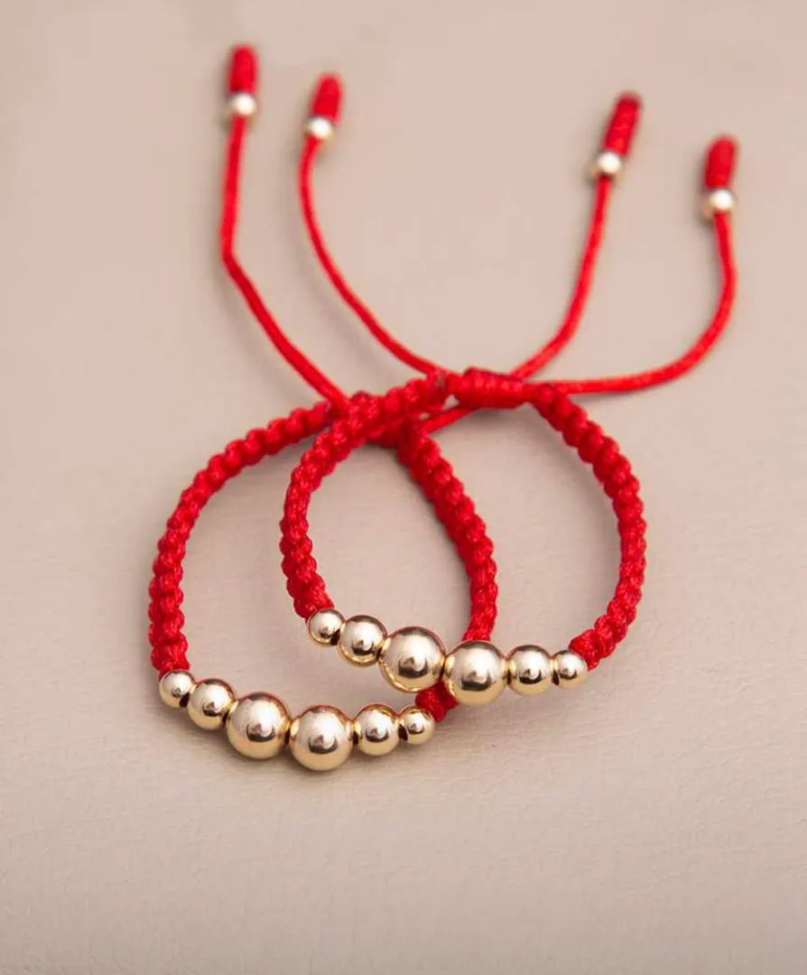 Pulsera en degrade con balines 4-5-6mm