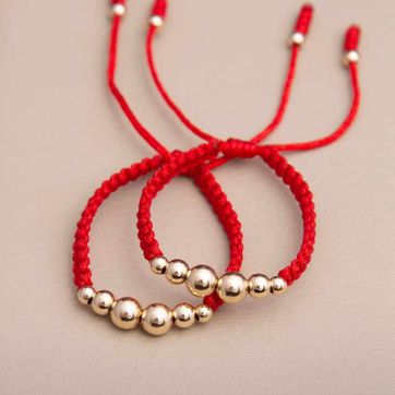 Imagen del producto Pulsera en degrade con balines 4-5-6mm