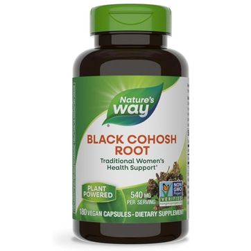 Raíz de Cohosh Negra 540 mg, 180 cápsulas veganas - imagen 1