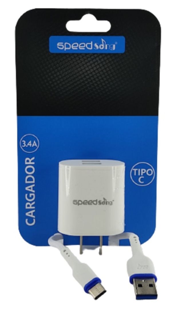 Cargador SpeedSong 3.4A Tipo C SG83C