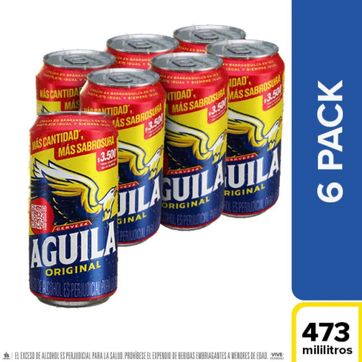 Imagen del producto Aguila Original 473ml Lata Six Pack