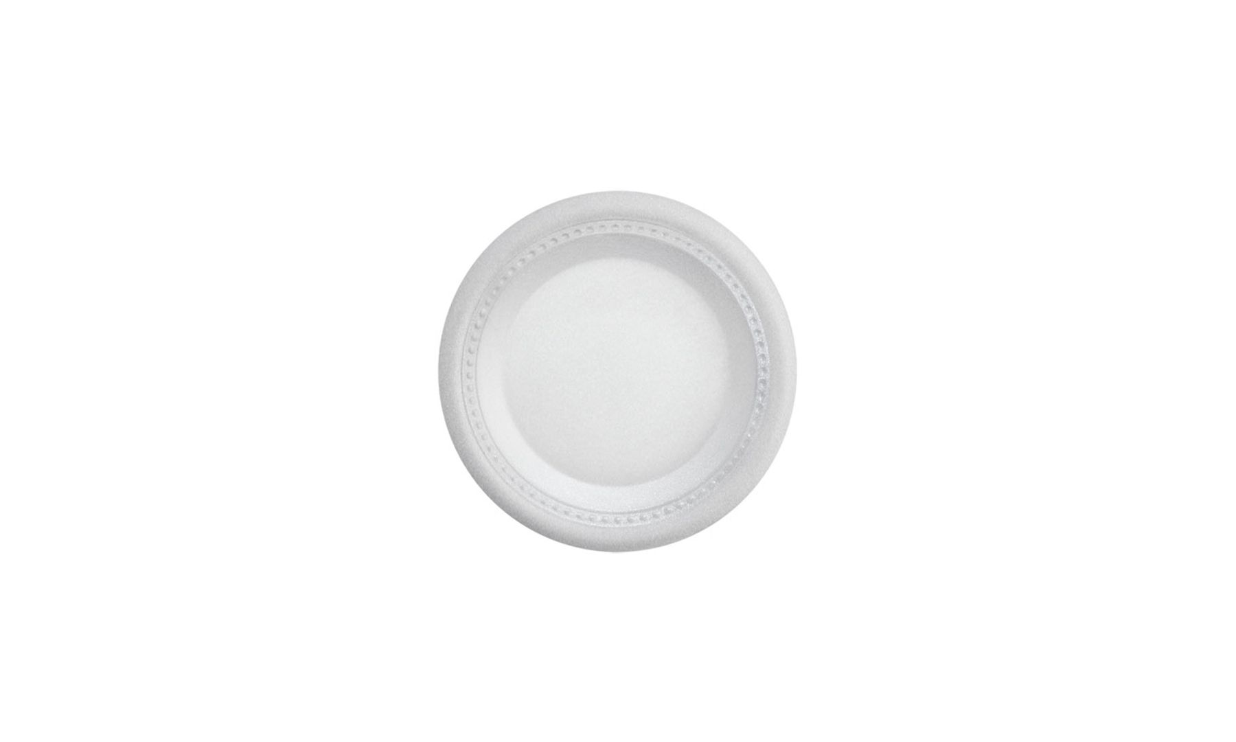   T. PLATO PANDO ESPUMADO 15.5 CM BLANCO - PQ X 20 UND 