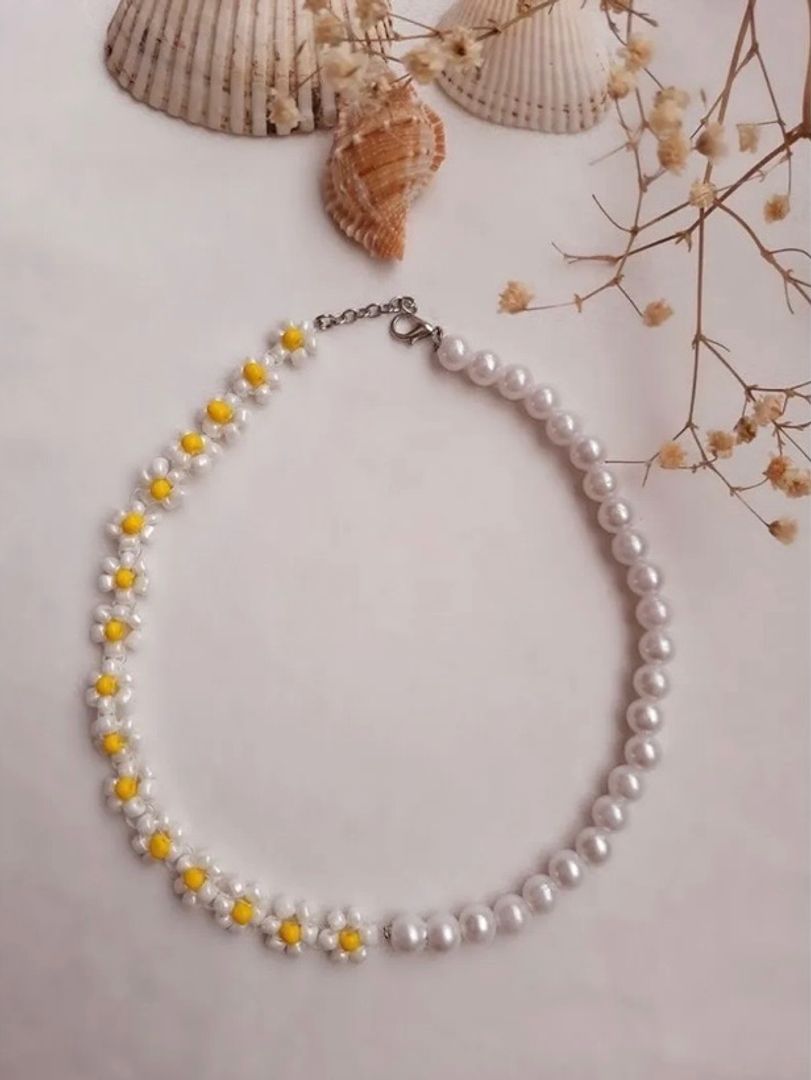 CHOKER FLOR PERLAS 