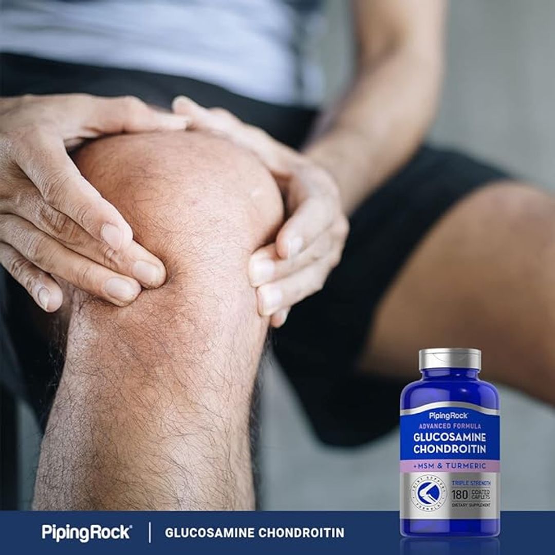 Glucosamina condroitina curcuma MSM 180 cáp Piping Rock 