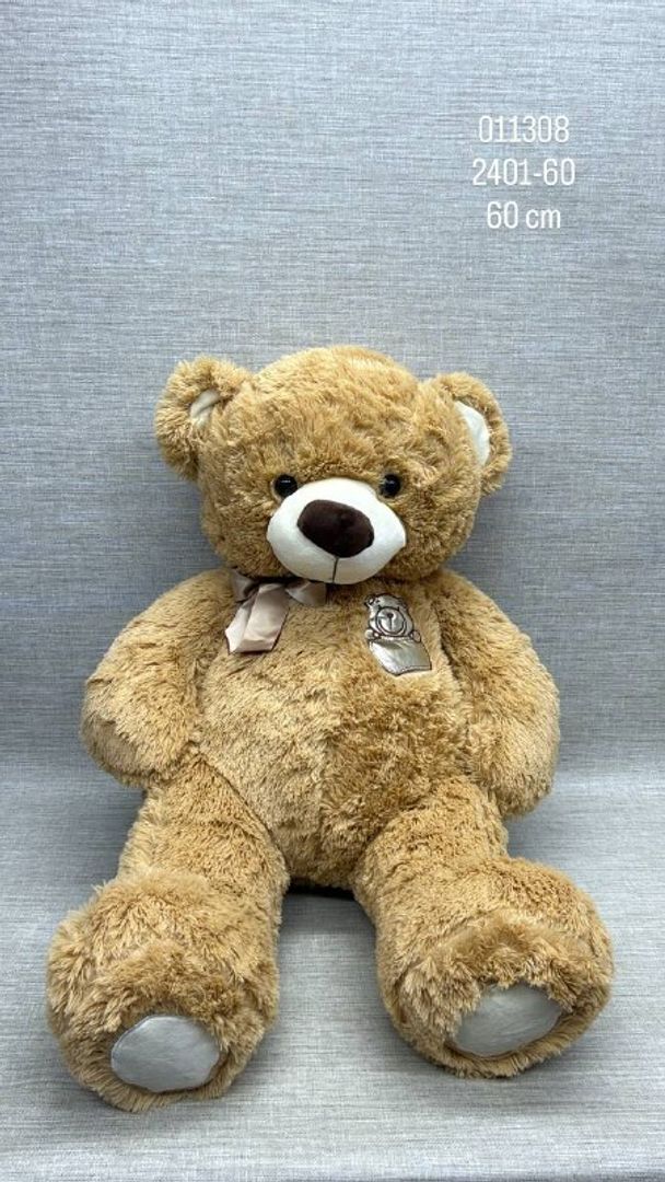 OSO CLÁSICO CON SELLITO Y CINTA 60 CM