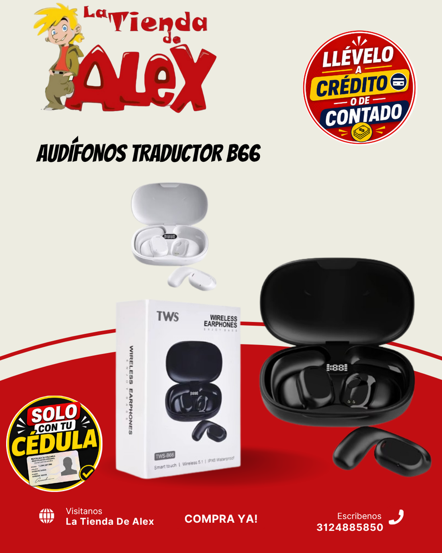AUDÍFONOS TRADUCTOR B66