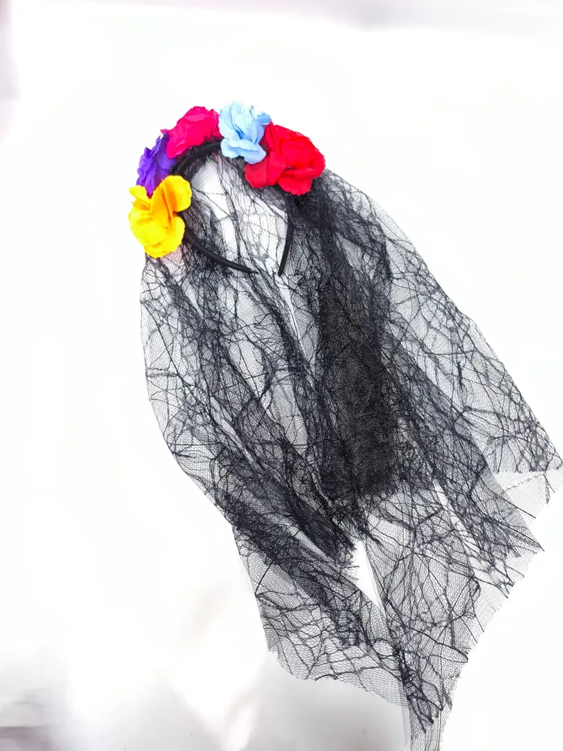 DIADEMA CATRINA CON VELO 