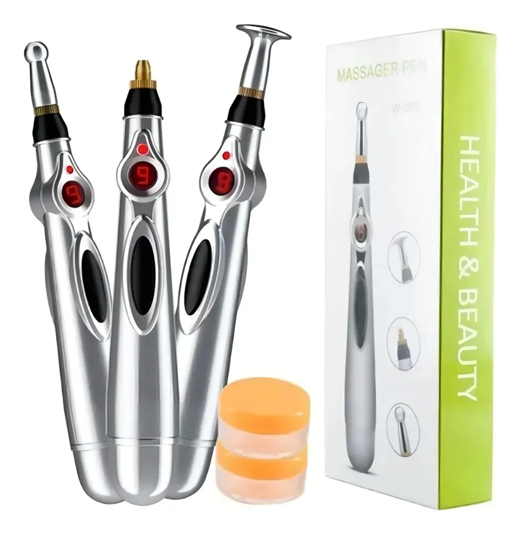 Lápiz Acupuntura Electrónico PEN DF-618 3 Cabezales Pantalla Digital