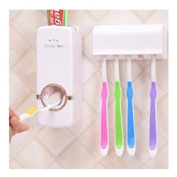 DISPENSADOR DE CREMA DENTAL CON PORTACEPILLO - imagen 1