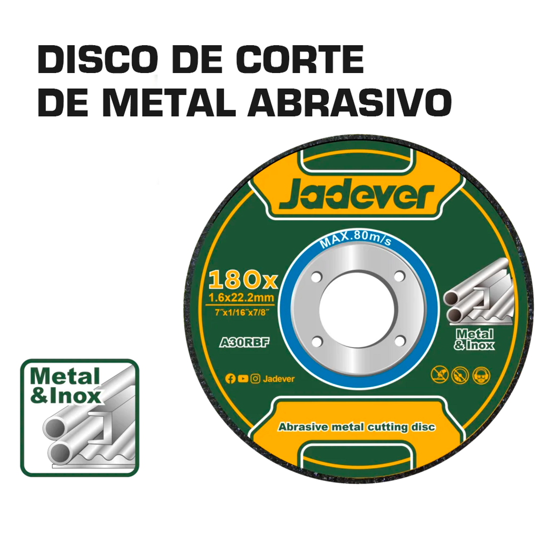 DISCO DE CORTE DE METAL 7"X1/16"X7/8" CENTRO PLANO 