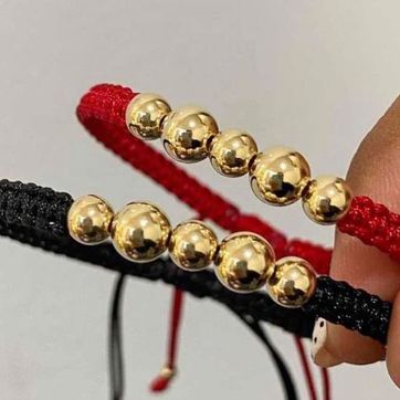 Imagen del producto Par pulseras balin liso 6mm y 5mm liso