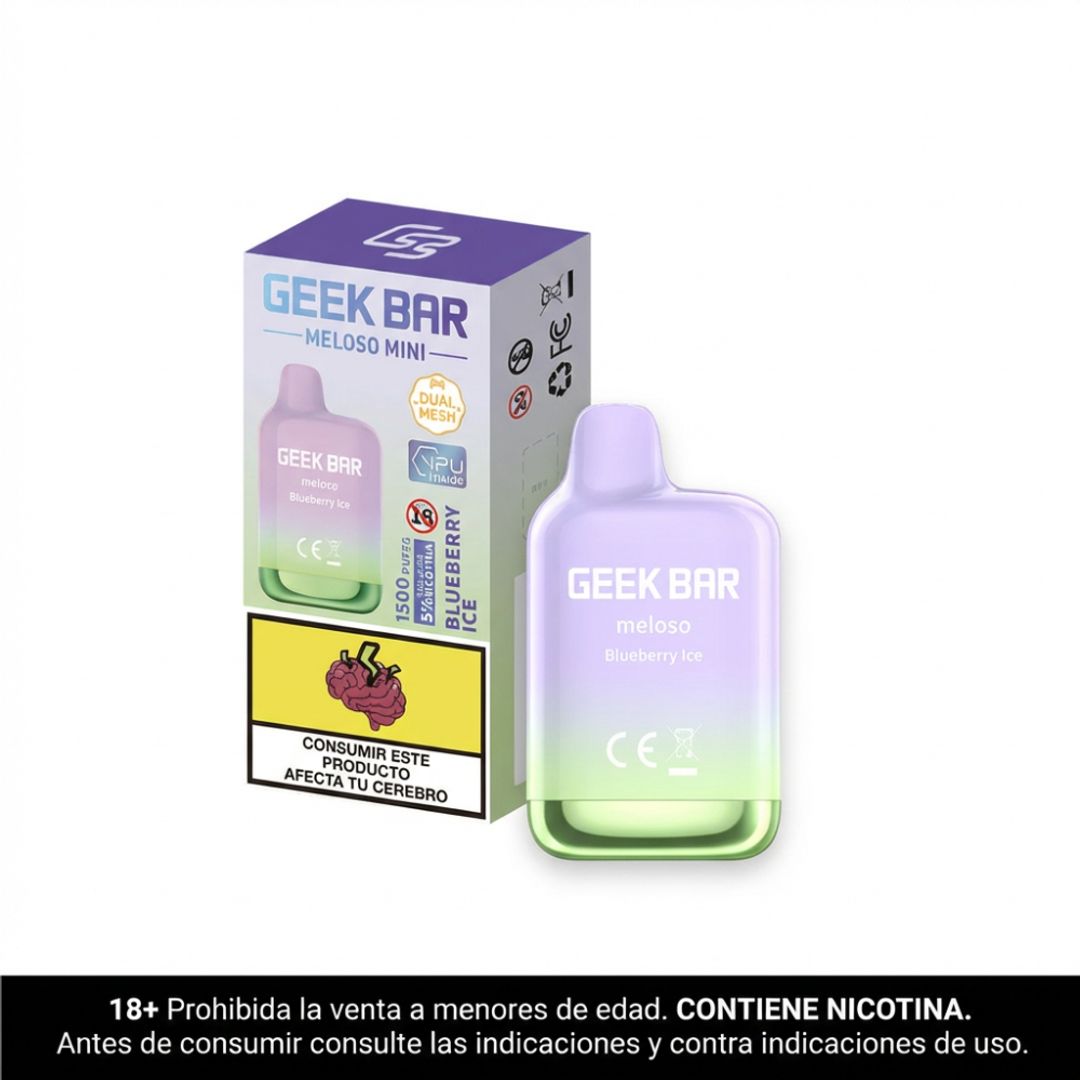 Geek Bar Blueberry Ice 1500 Puffs Meloso Mini