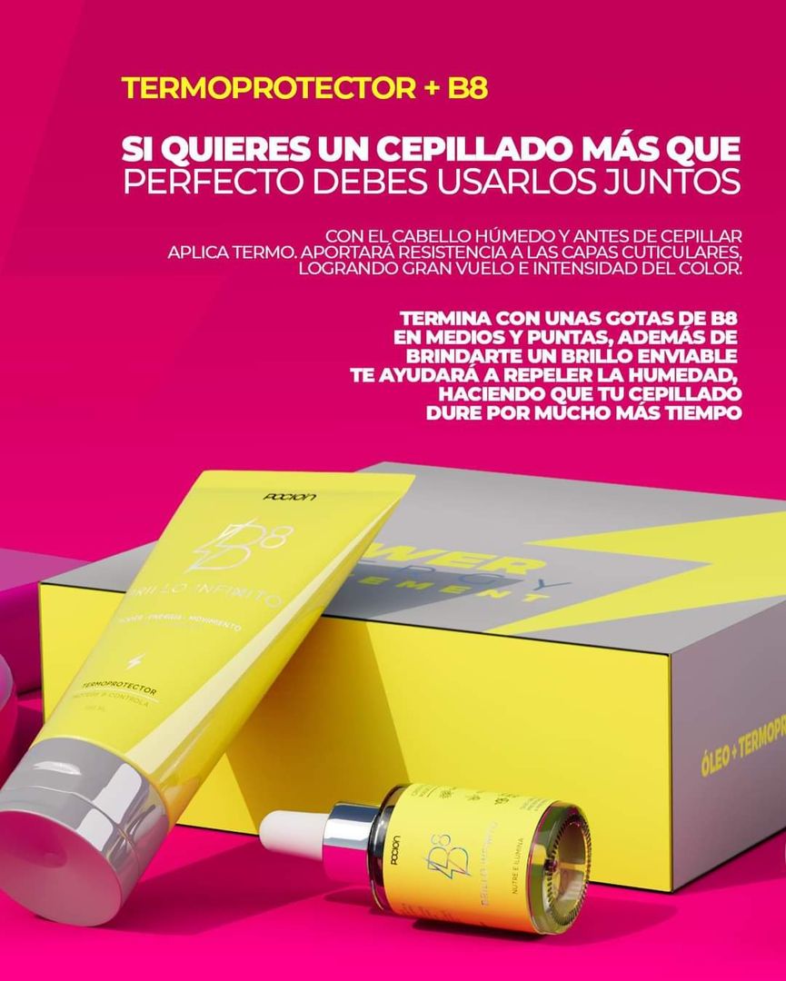 Kit B8 Brillo intensivo y Reparacion capilar la poción 