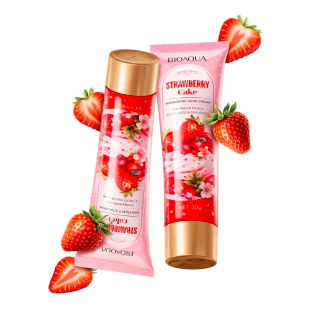 CREMA CORPORAL DE FRESA 80g BIOAQUA