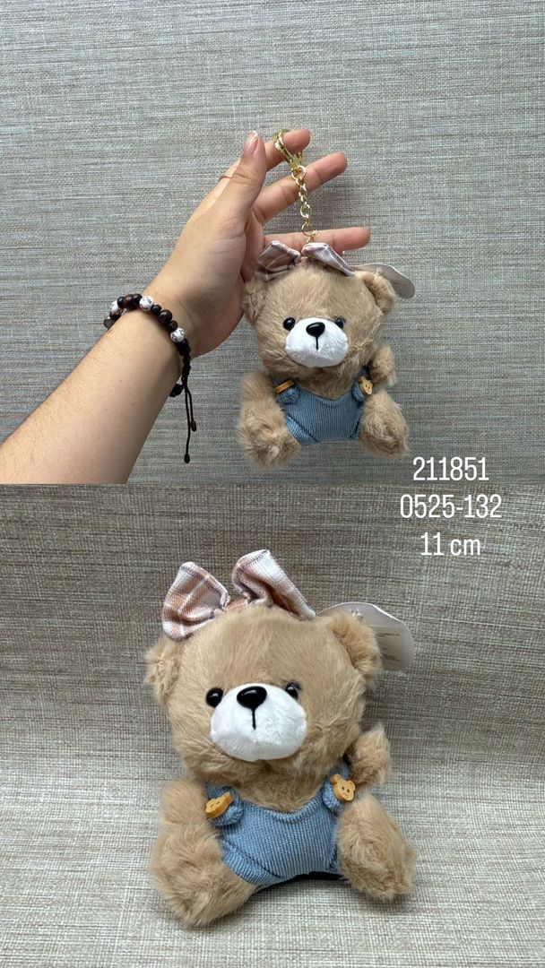 LLAVERO OSITA BRAGA AZUL