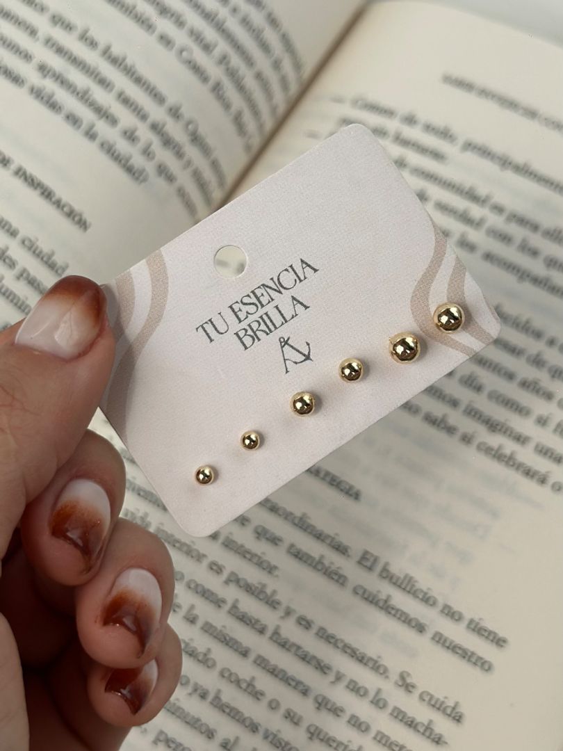 Set x 3 topo balín liso 