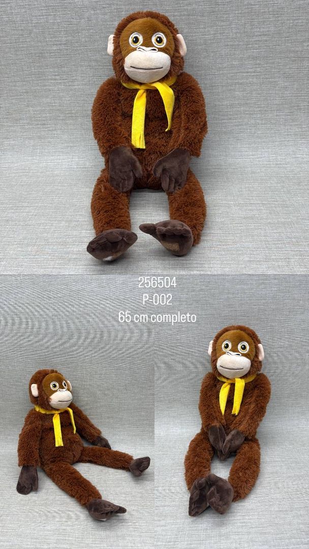 MONO CON BUFANDA AMARILLA  65 CM 