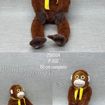 Imagen del producto MONO CON BUFANDA AMARILLA  65 CM 