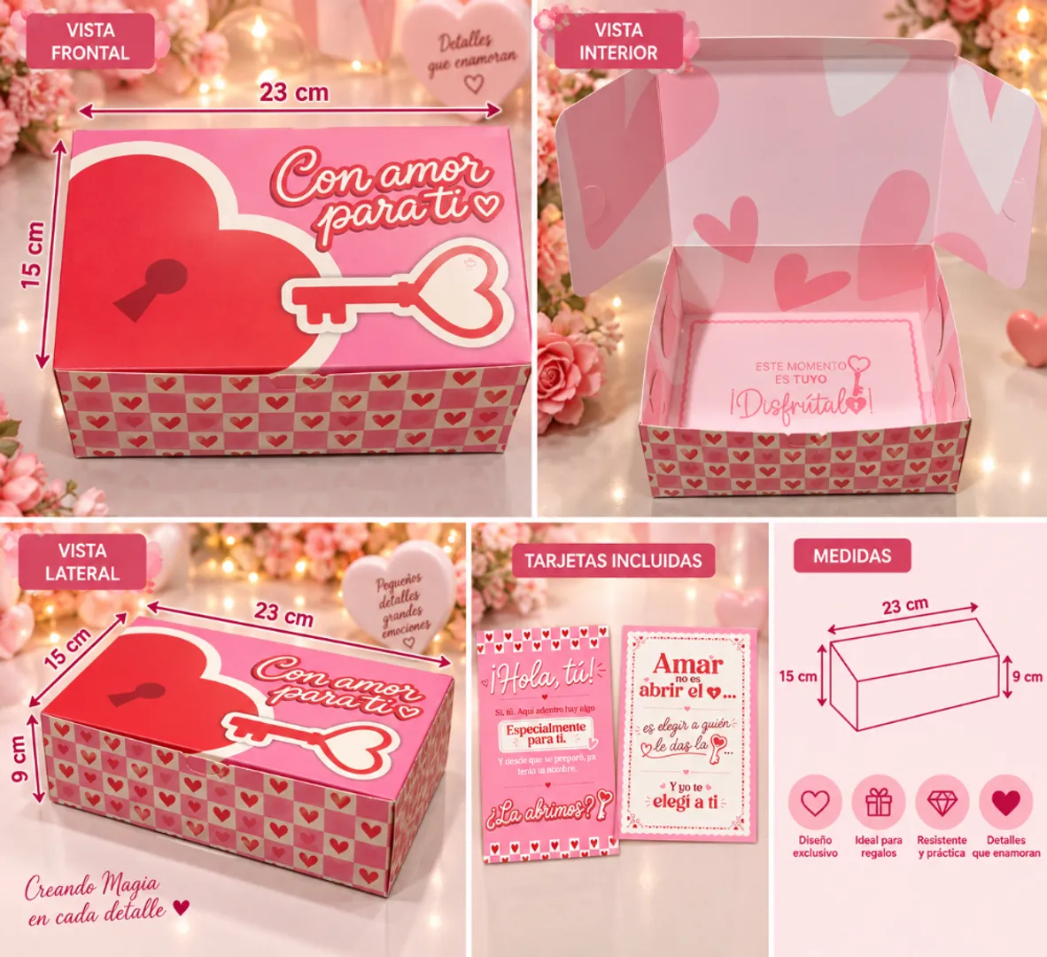 Caja regalo amor para ti 