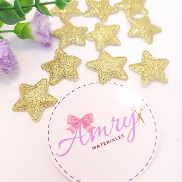 Kit 10 Unid. 2.5cm Estrellas Dorada - imagen 1