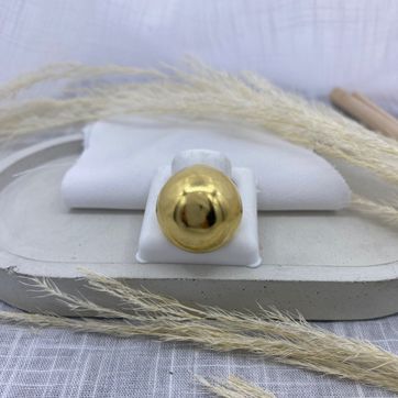 Imagen del producto Anillo, bronce con baño de oro 