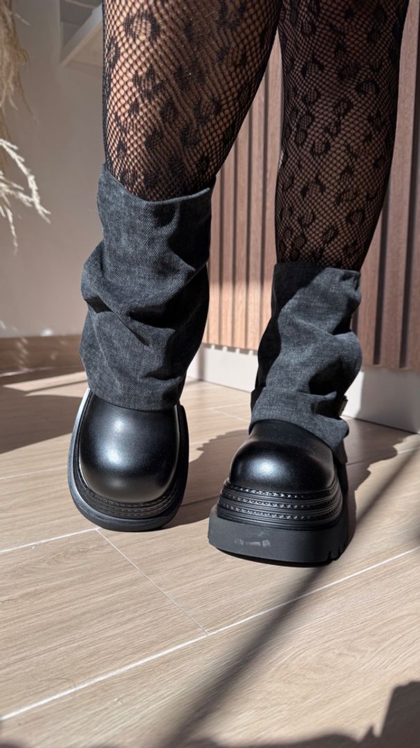 BOTAS DENIM ERRAJES NEGRO