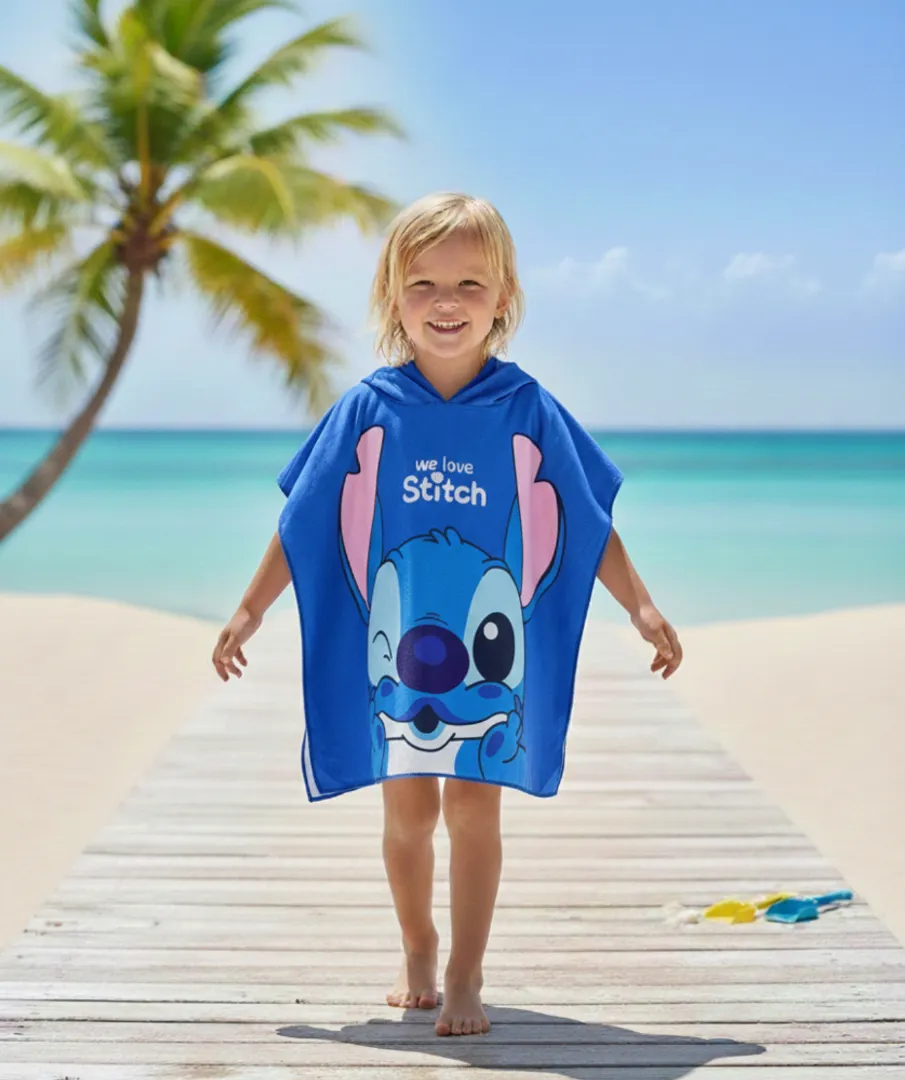 Toalla con capucha Stitch 