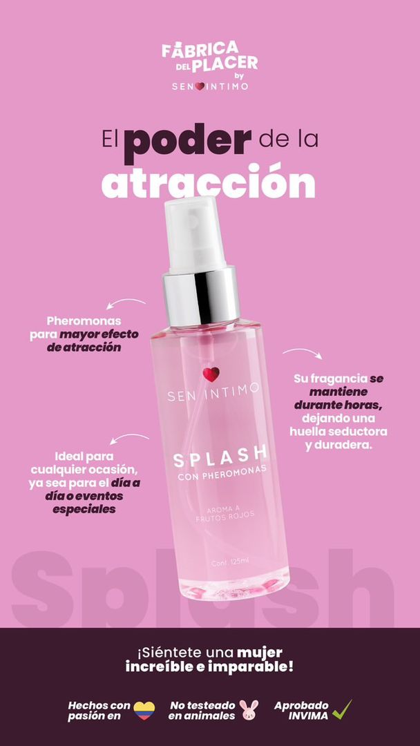 Splash con pheromonas x 125ml