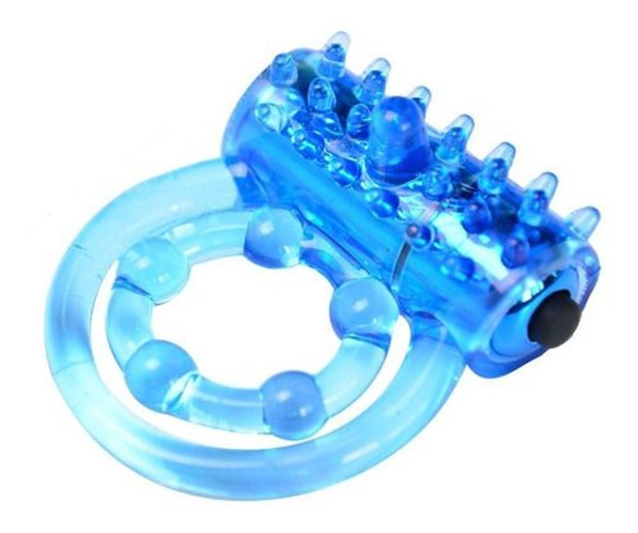 Anillo con bala azul