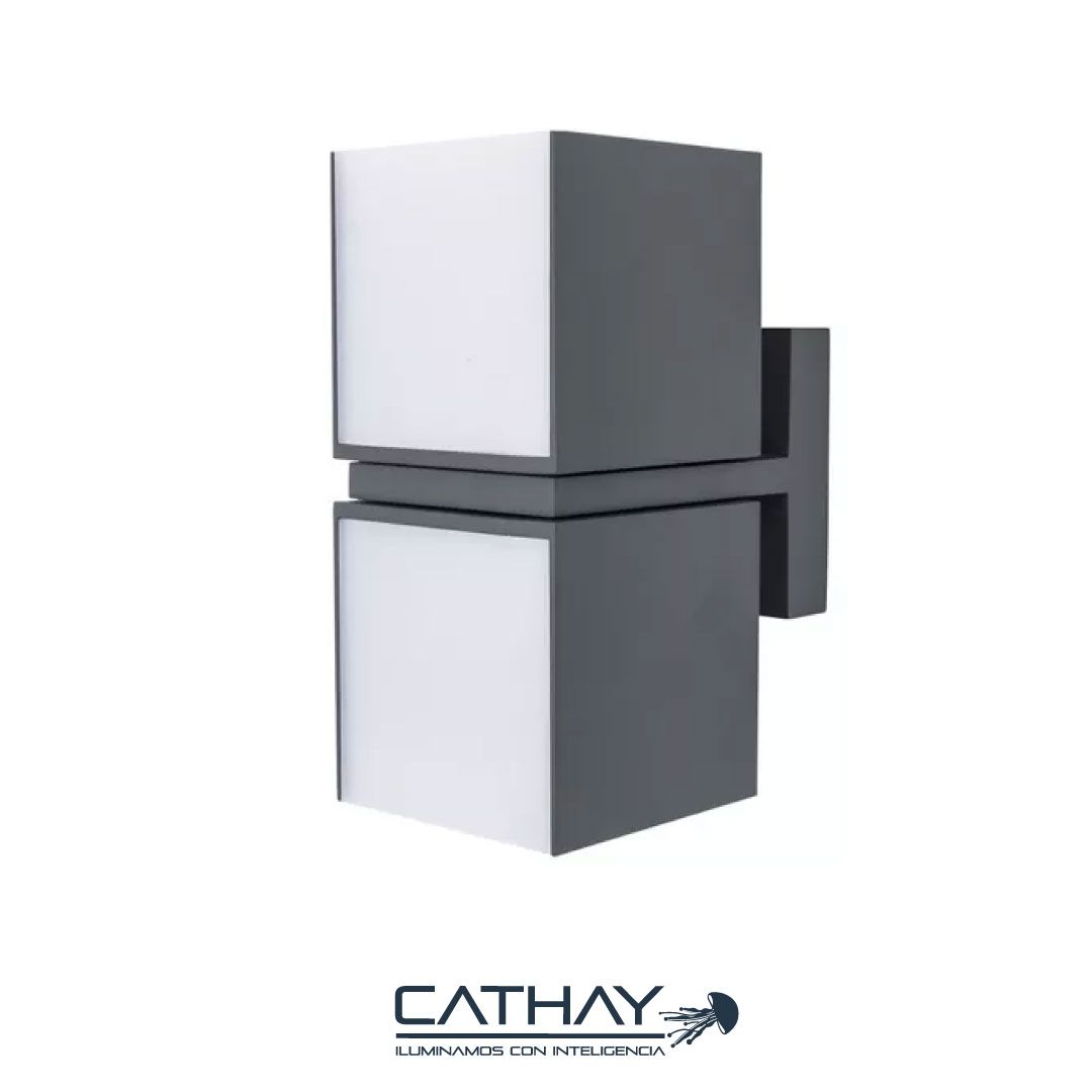 APLIQUE LED DE PARED DOBLE CUBO ECUALIZABLE  