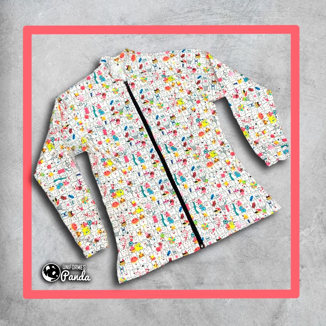 Bata Antifluido Estampada 