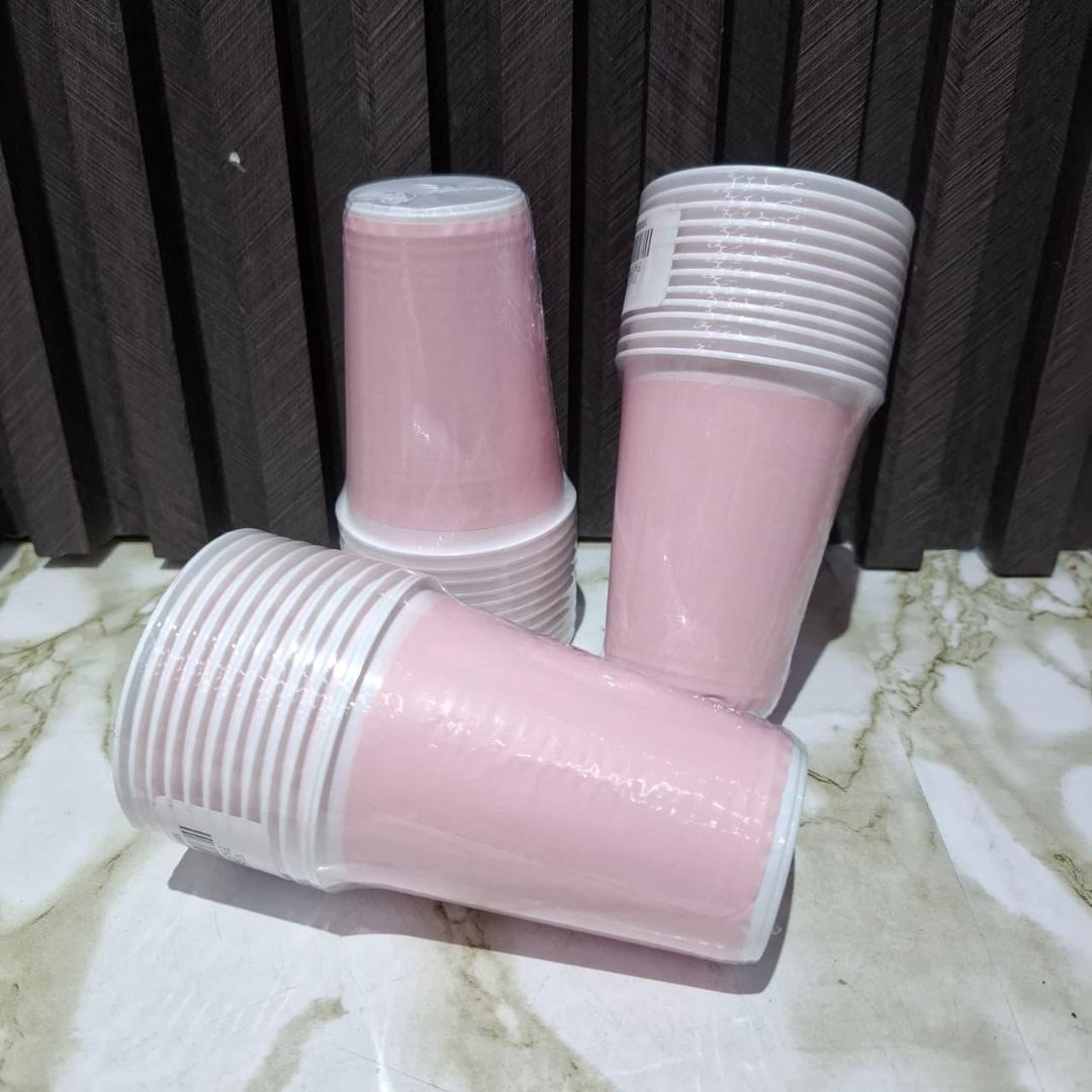 VASO X12 UND ROSADO PASTEL