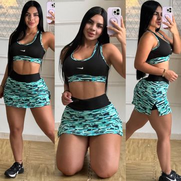 Imagen del producto FALDA TENNIS TOP ESTAMPADA