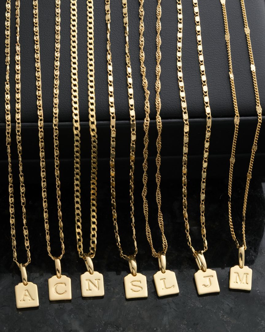 Cadenas para dama con inicial 