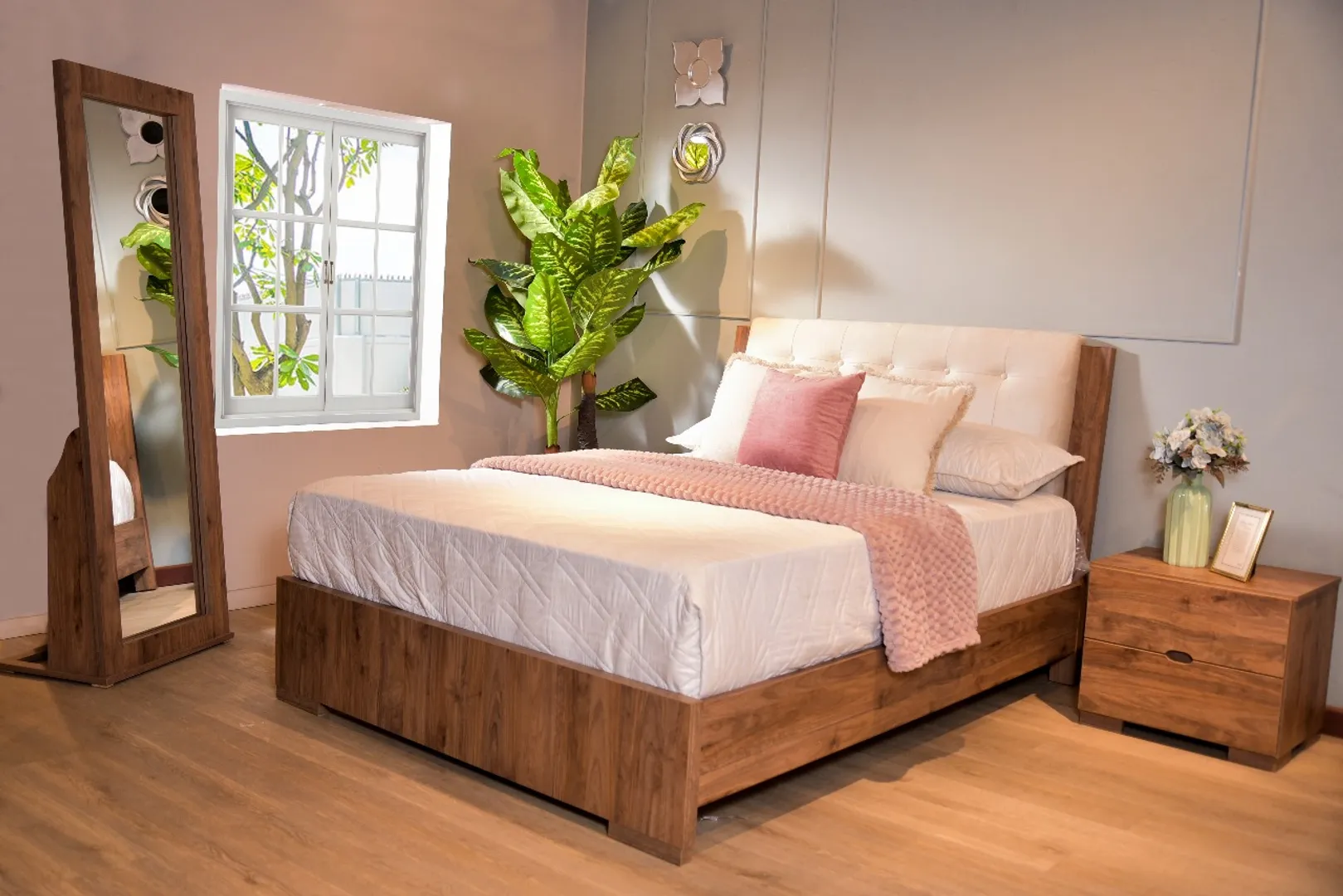 ALC VERONA 140 1 MESA MELANINA BELLOTA TAPIZ BEIGE