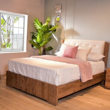 ALC VERONA 140 1 MESA MELANINA BELLOTA TAPIZ BEIGE - imagen 1