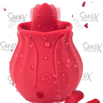 Imagen del producto Vibrador rosa con lengua 