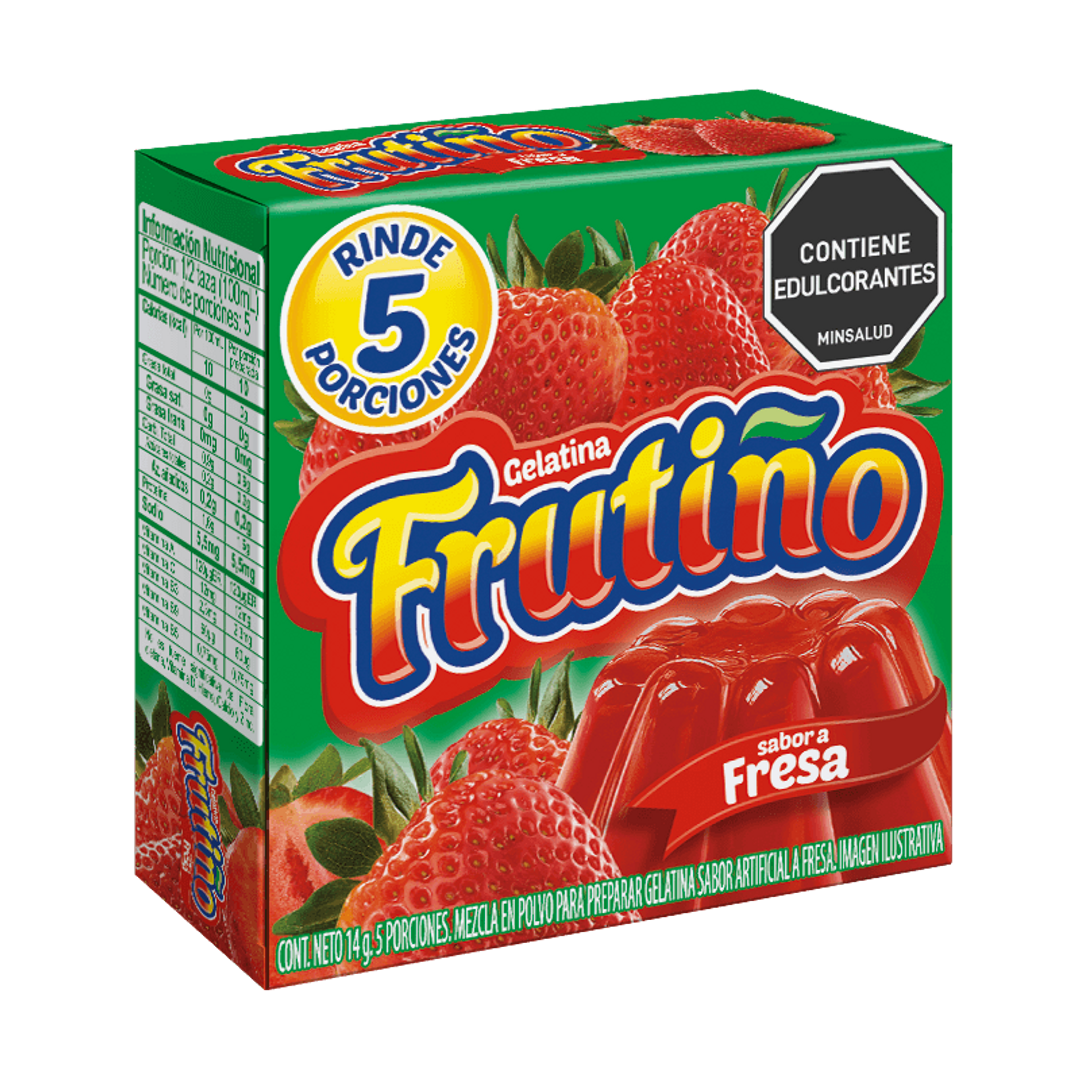 GELATINA FRUTIÑO FRESA 5P*14G