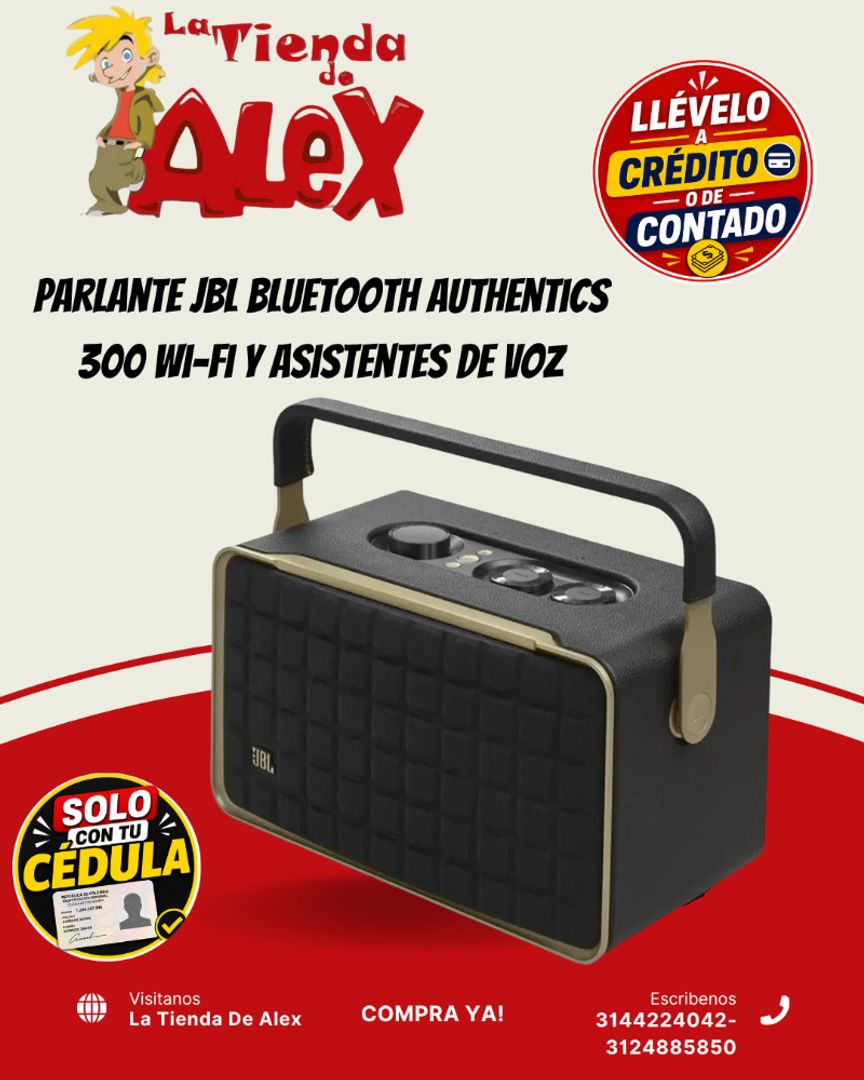 Parlante JBL Bluetooth Authentics 300 Wi-Fi y asistentes de voz