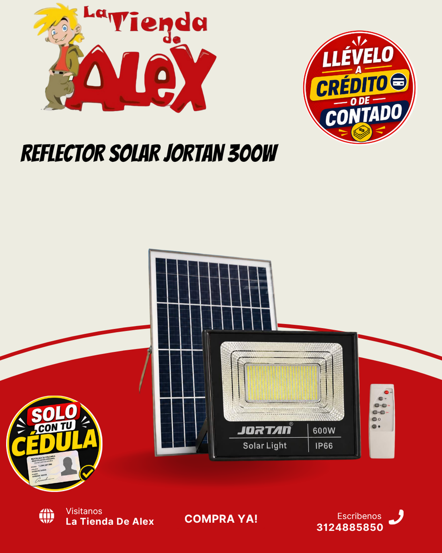 REFLECTOR SOLAR JORTAN 300W
